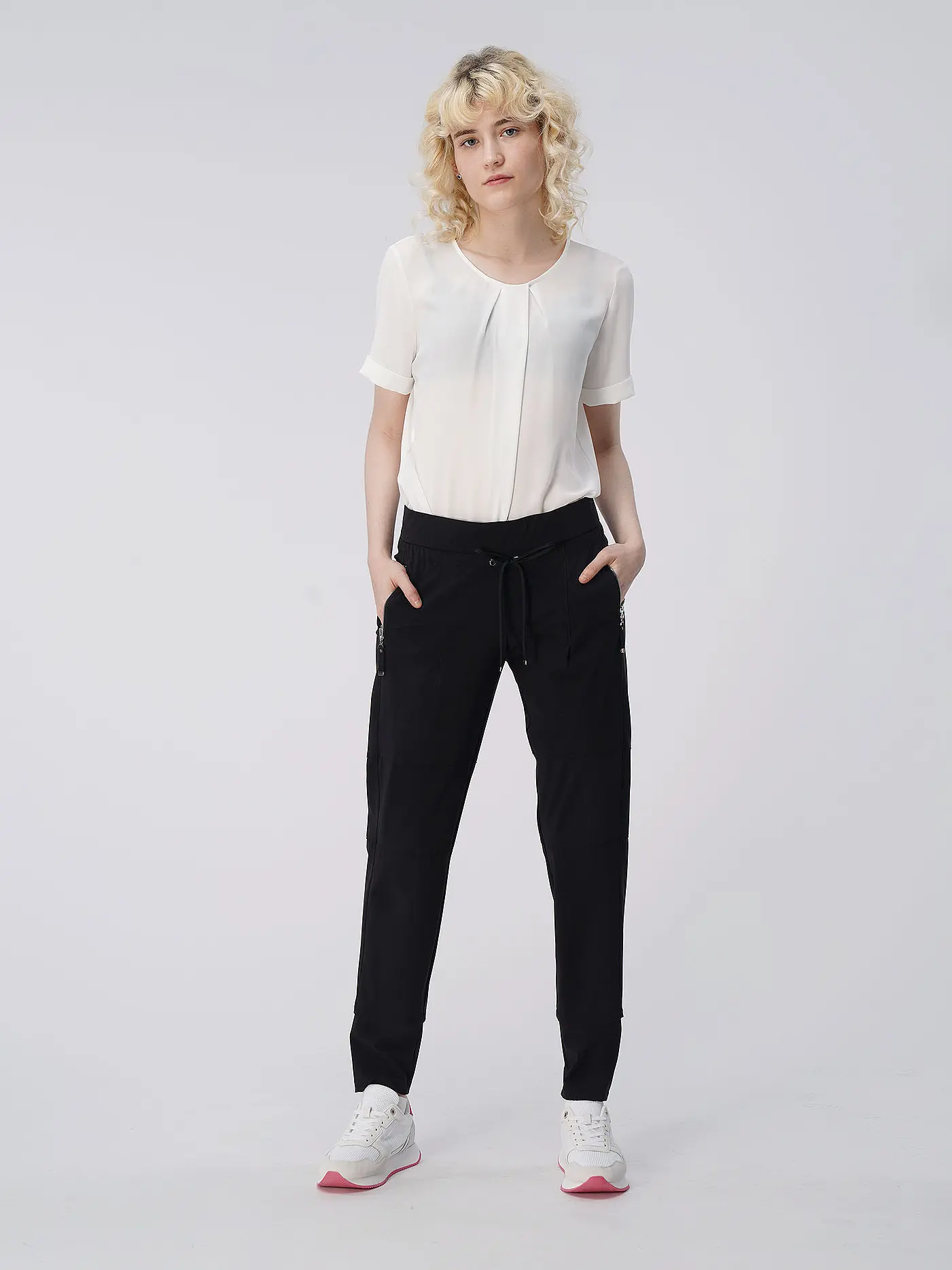 RAFFAELLO ROSSI | Hose Jogging Fit "Candy" | schwarz